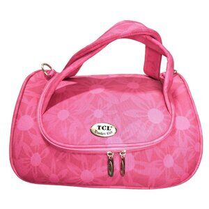 Travelers Club TCL Cosmetic Toiletry Luggage Bag Pink Floral Carry On